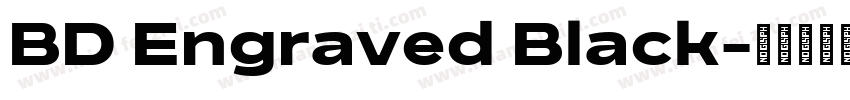 BD Engraved Black字体转换